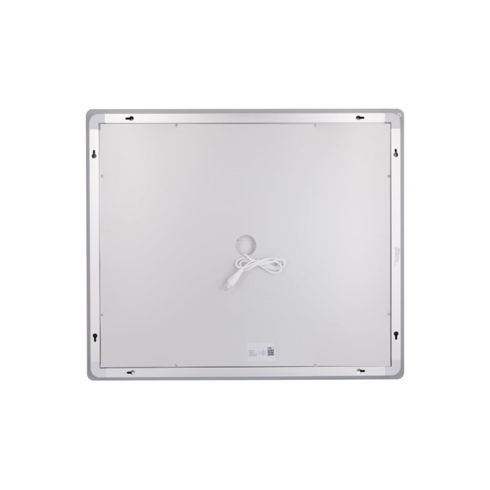 Дзеркало Lidz Kubis (KU2) 700х600 з LED-підсвічуванням Touch, з антизапотіванням, з димером, рег. яскравості LDKU60070049286