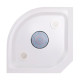 Душовий бокс Lidz Tani SB100x100.SAT.LOW.GR, скло тоноване 4 мм