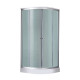 Душовий бокс Lidz Tani SB100x100.SAT.LOW.FR, скло Frost 4 мм