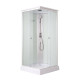 Душовий бокс Lidz Kubis SB90x90.SAT.LOW.FR, скло Frost 4 мм