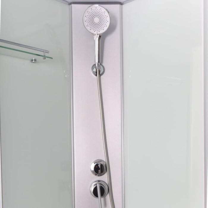 Душовий бокс Lidz Kubis SB90x90.SAT.LOW.FR, скло Frost 4 мм