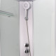 Душовий бокс Lidz Kubis SB90x90.SAT.LOW.FR, скло Frost 4 мм