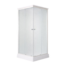Душовий бокс Lidz Kubis SB90x90.SAT.LOW.FR, скло Frost 4 мм