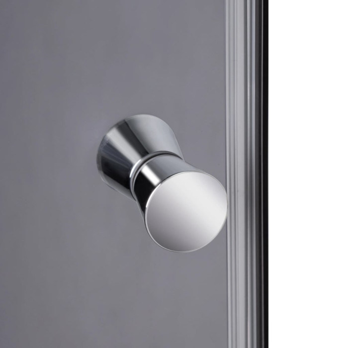 Душовий бокс Lidz Kubis SB90x90.SAT.LOW.GR, скло тоноване 4 мм