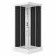 Душовий бокс Lidz Kubis SB90x90.SAT.LOW.GR, скло тоноване 4 мм
