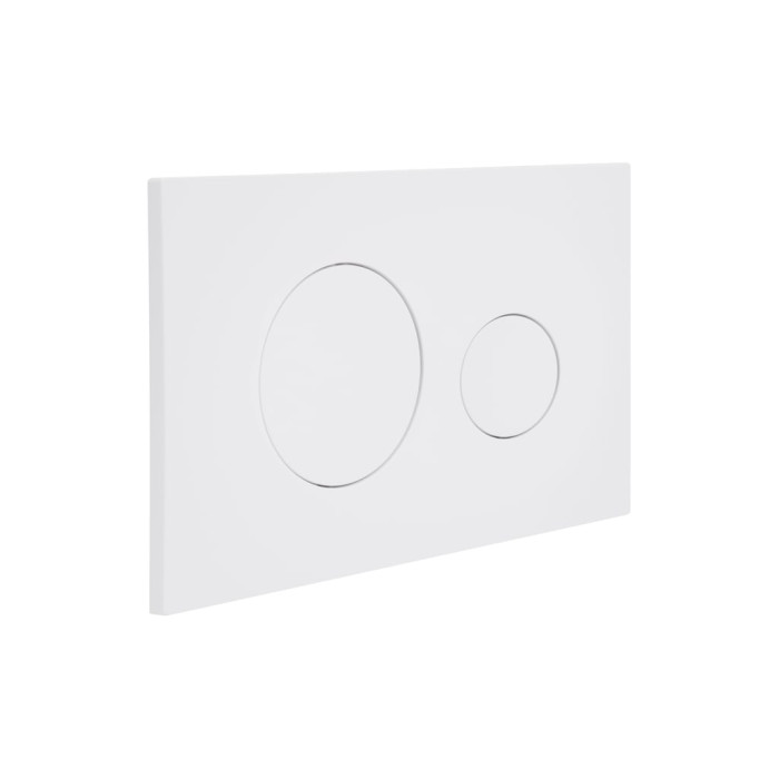 Клавіша змиву Qtap Standard 152x236x28 мм, White, кругла QTSTD164W49468
