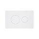 Клавіша змиву Qtap Standard 152x236x28 мм, White, кругла QTSTD164W49468