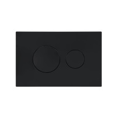 Клавіша змиву Qtap Standard 152x236x28 мм, Matt Black, кругла QTSTD164BLM49470