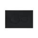 Клавіша змиву Qtap Standard 152x236x28 мм, Matt Black, кругла QTSTD164BLM49470