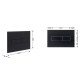 Клавіша змиву Qtap Standard 152x236x28 мм, Matt Black, лінійна QTSTD164BLM49473
