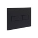 Клавіша змиву Qtap Standard 152x236x28 мм, Matt Black, лінійна QTSTD164BLM49473