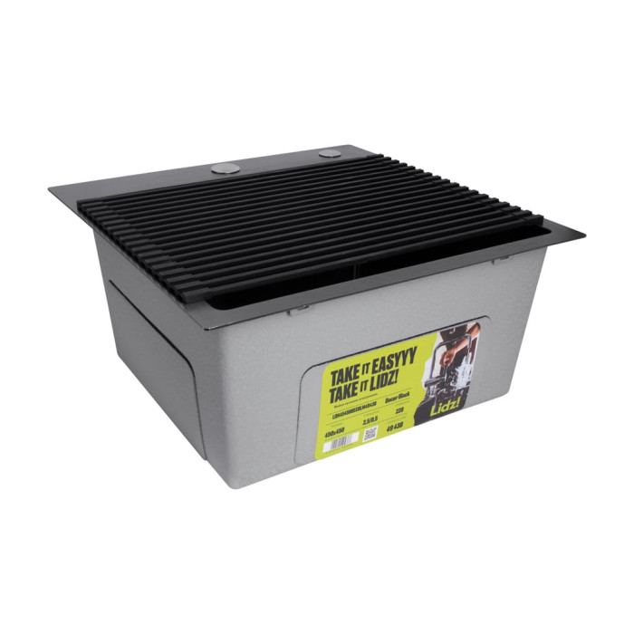 Сушарка на кухонну мийку Lidz Acsis LA06 Black, квадратна основа, для посуду 430х300 мм LDACSLA06BLM49764
