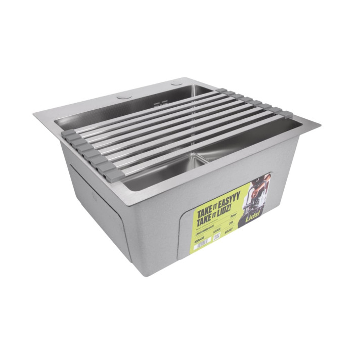 Сушарка на кухонну мийку Lidz Acsis LA11 Gray, плоска основа, для посуду 430х218 мм LDACSLA11GRA49765
