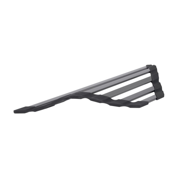 Сушарка на кухонну мийку кутова Lidz Acsis LA20 Black, плоска основа, для посуду 477х198 мм LDACS297BLM49773