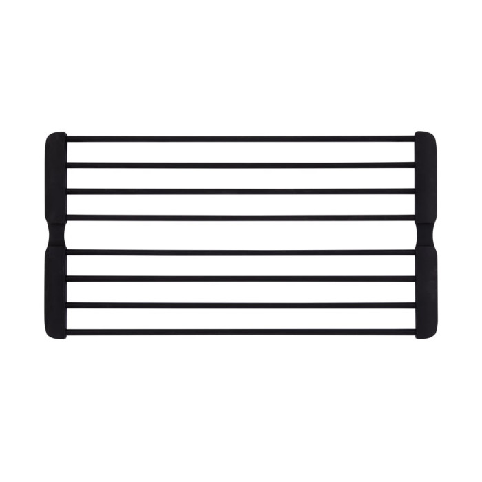 Сушарка на кухонну мийку з присоскою Lidz Acsis LA09 Black, кругла основа, для посуду 440х224 мм LDACSLA09BLM49777