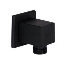 Акційний набір Qtap 1+1=3: Підключення для шланга Spojeni Matt Black, прямокутне QT809810842857NB