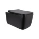 Унітаз підвісний Qtap Gemini Ultra Quiet 485×340×350 мм, Matt Black, з сидінням Slim Duroplast / Soft-close / Quick Release QTGEM28BLM50505