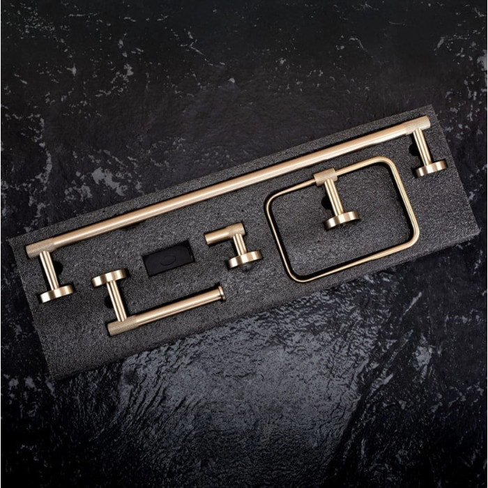 набір аксесуарів Rea Grid brush gold (REA-05010)
