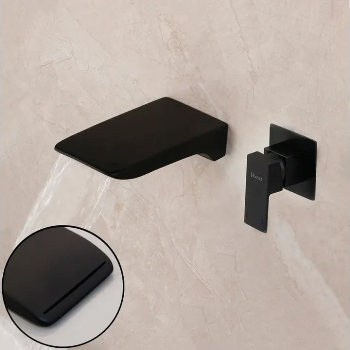змішувач для умивальника Rea Mason black (REA-B0690)