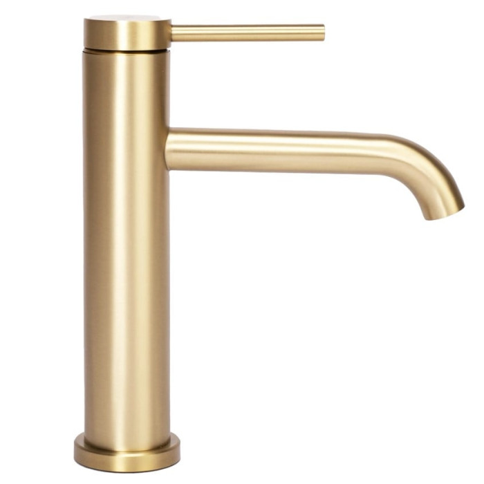 змішувач для умивальника Rea Clif gold brushed низький (REA-B5323)