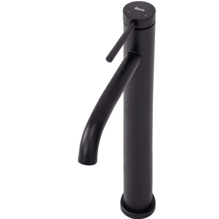 змішувач для умивальника Rea Clif black matt високий (REA-B5325)