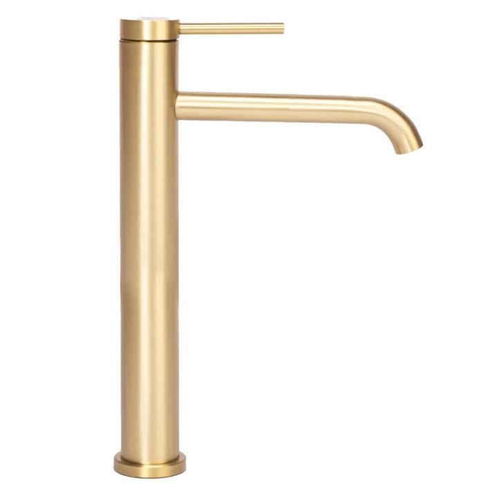 змішувач для умивальника Rea Clif gold brushed високий (REA-B5329)