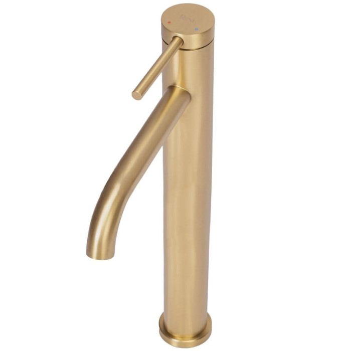 змішувач для умивальника Rea Clif gold brushed високий (REA-B5329)
