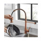 змішувач для кухні Rea Colin з пружиною та висувним виливом brushed copper (REA-B5459)