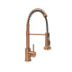 змішувач для кухні Rea Colin з пружиною та висувним виливом brushed copper (REA-B5459)
