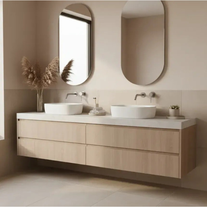 змішувач для умивальника Rea Clif прихованого монтажу, brushed nickel + box (REA-B5840)