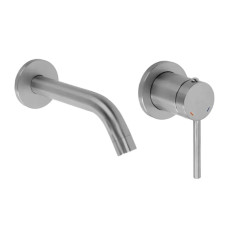 змішувач для умивальника Rea Clif прихованого монтажу, brushed nickel + box (REA-B5840)