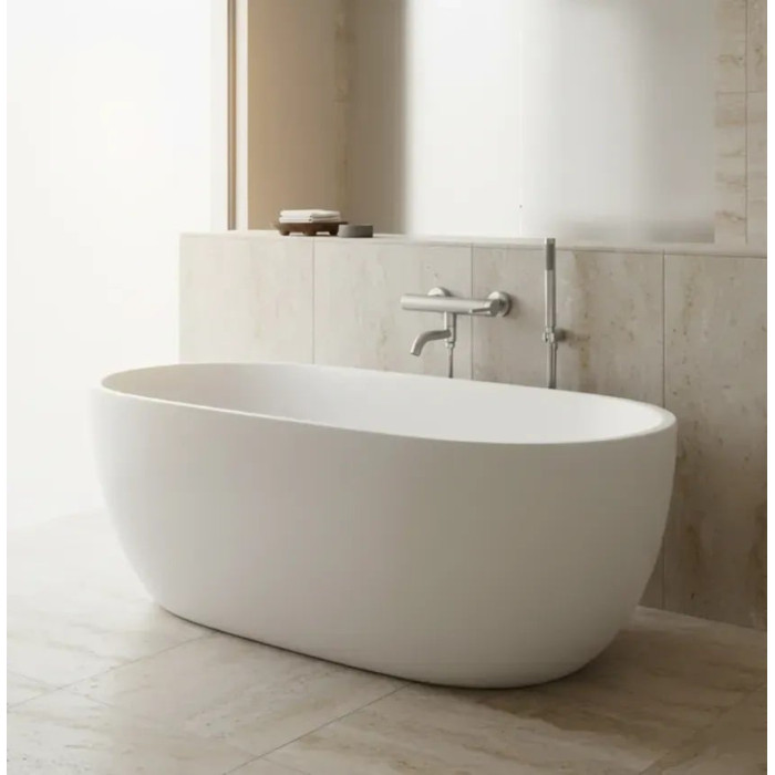 змішувач для ванни Rea Argon з виливом, nikiel brushed (REA-B6452)