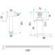 гігієнічний набір Rea Foster brushed nickel (REA-B6673)