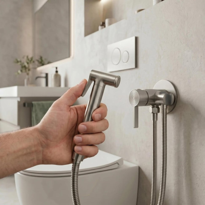 гігієнічний набір Rea Foster brushed nickel (REA-B6673)