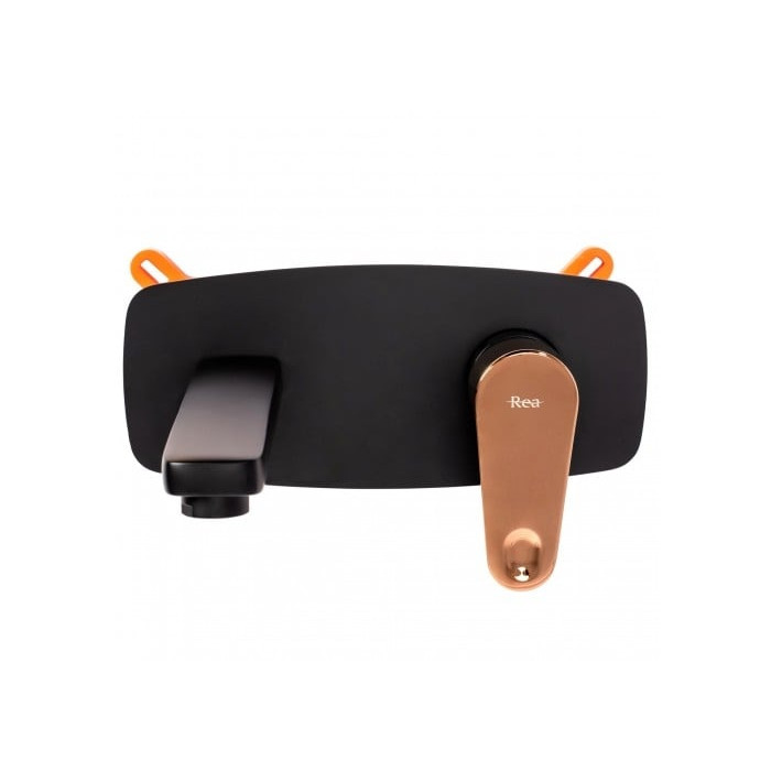 змішувач для умивальника Rea Mild black/rose gold, прихованого монтажу (REA-B9142)