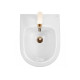 біде Rea Carlo Mini підвісне, white/gold (REA-C6990)