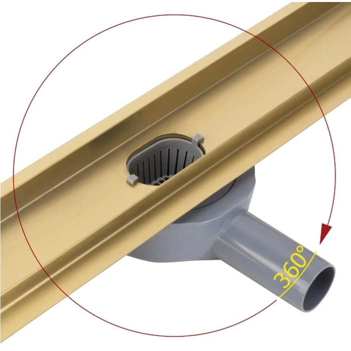 трап Rea Neox Pro brushed gold 80 (REA-G2703)