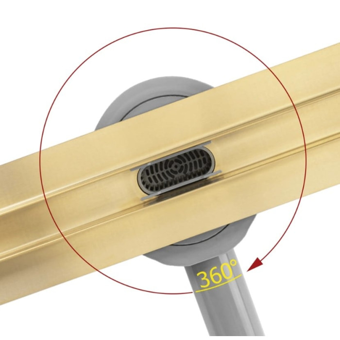 трап Rea Neox Slim Pro gold brushed 80 (REA-G2715)
