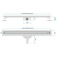 трап Rea Neox Slim Pro brushed nickel 90 (REA-G4811)
