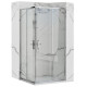 душова кабіна Rea Punto 80x80 chrom безпечне скло, прозоре (REA-K0863)