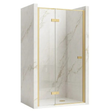 душові двері Rea Atlas 120x200 безпечне скло, прозоре, ліворуч, gold brush (REA-K4676)