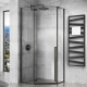 душова кабіна Rea Diamond 100x100 безпечне скло, прозоре (REA-K5623)