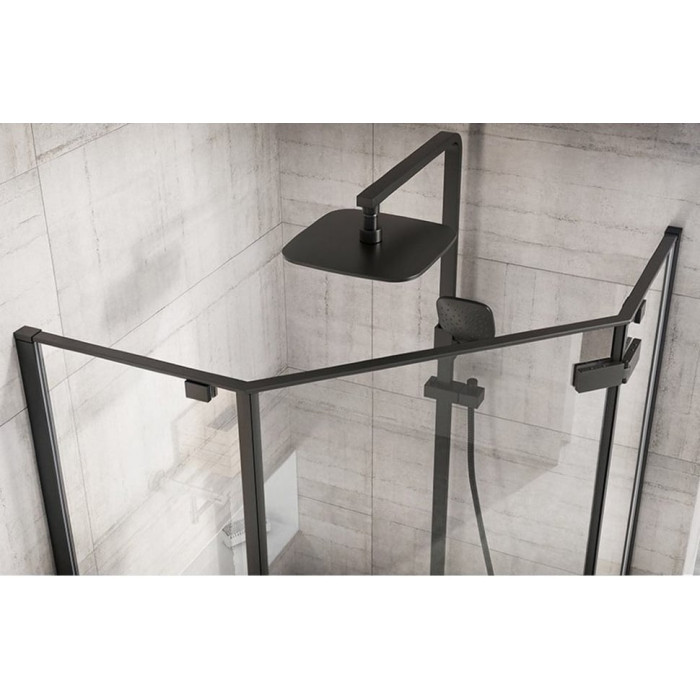 душова кабіна Rea Diamond 100x100 безпечне скло, прозоре (REA-K5623)
