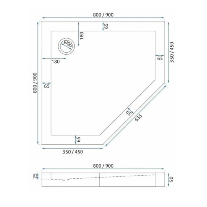 душова кабіна Rea Diamond 100x100 gold безпечне скло прозоре (REA-K6616)
