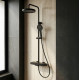 душова система для ванни та душу Rea Farel black matt (REA-P0354)