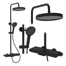 душова система для ванни та душу Rea Farel black matt (REA-P0354)