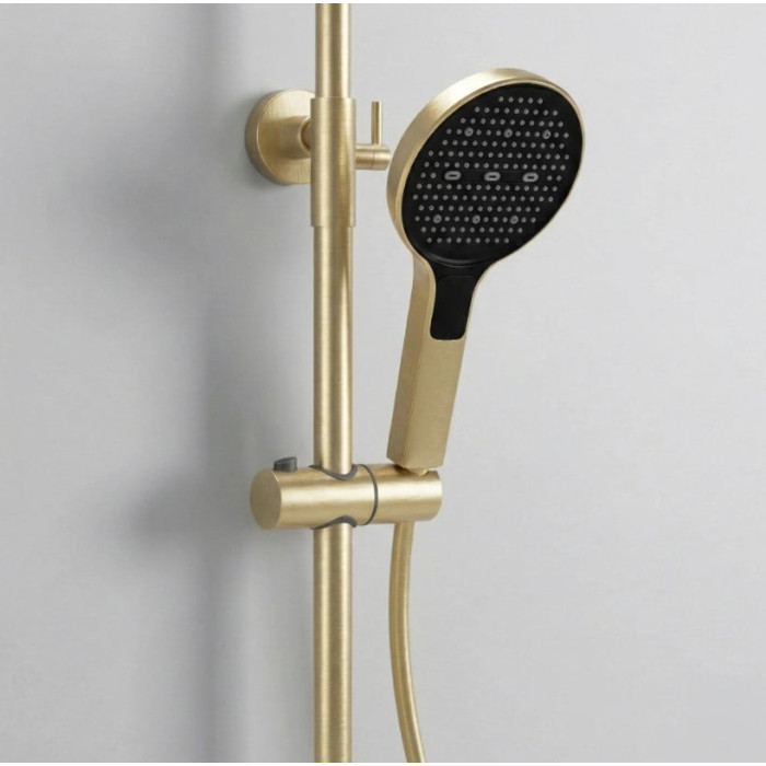 душова система для ванни та душу Rea Farel gold brush (REA-P0355)