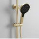 душова система для ванни та душу Rea Farel gold brush (REA-P0355)