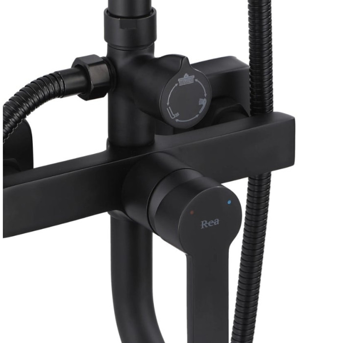 душова система Rea Argus black (REA-P2389)