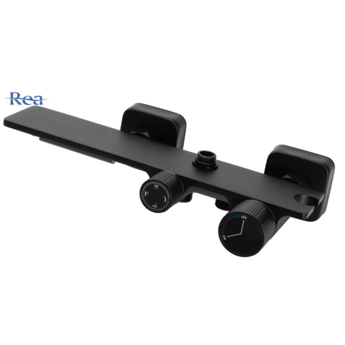 душова система з термостатом Rea Helix black (REA-P6618)